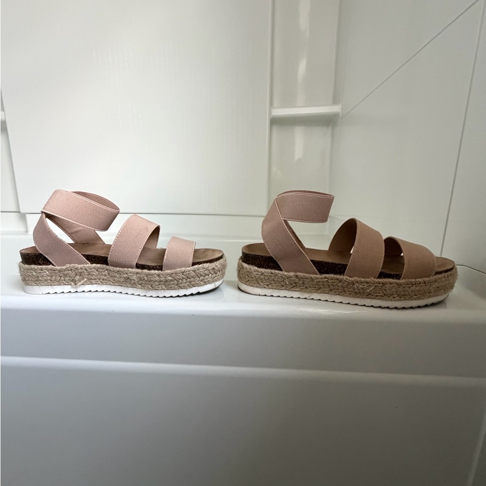CUSHIONAIRE Mandy Strappy Platform Wedge Sandals with Arch Support
